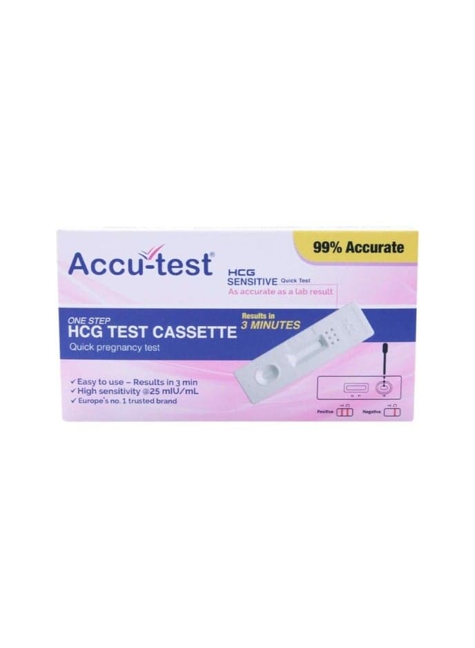 Hcg Pregnancy Test Cassette – One-Step Rapid Test, Accurate Results In 3 Minutes, High Sensitivity At 25 Miu/Ml