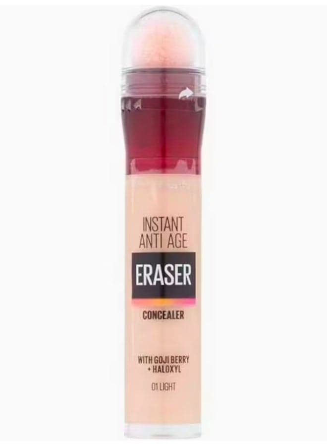 Concealer Instant Anti Age Eraser Eye Concealer, Dark Circles and Blemish Concealer, Ultra Blendable Formula 01 Light