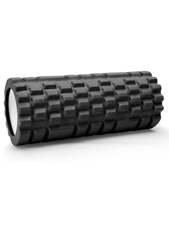 â® Eva Foam Roller For Yoga, Deep Tissue Massage, Stretching, Physical Therapy, Relieve Stress, Improve Mobility With Foam Roller For Legs And Muscles - Deep Tissue Massage Tool (Black)