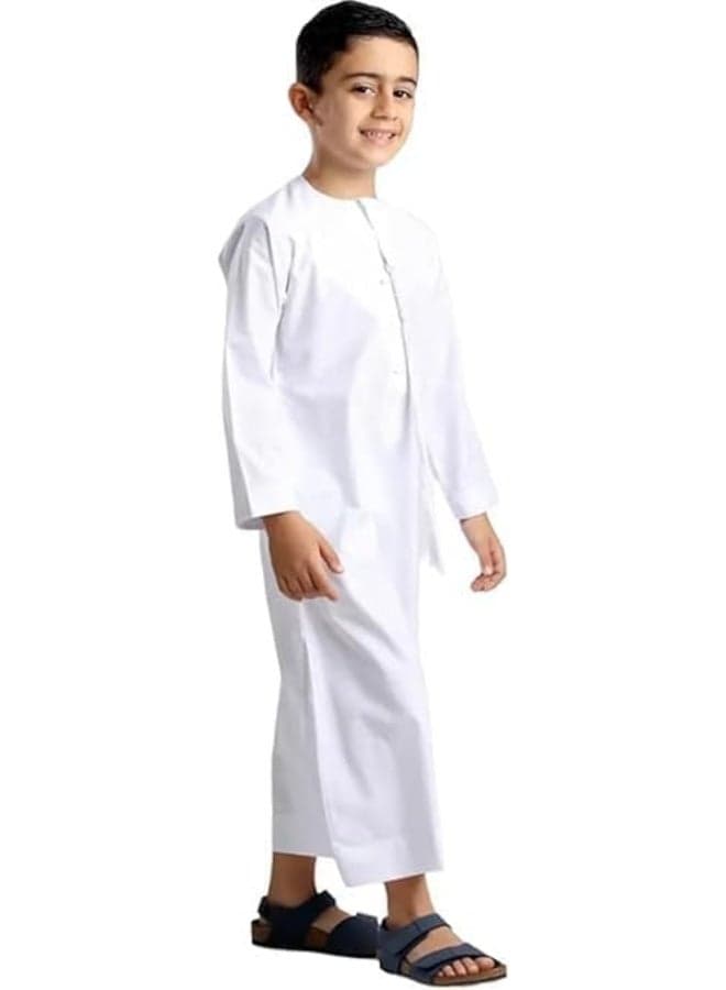 ROYAL ETHNIC Hand Stitched Traditional Emarati Kandora/Thobe/Dishdasha/Arabic Dress for Boys,Kids