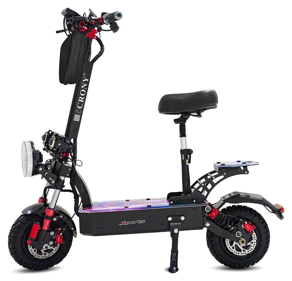 Dk-11 2800w×2 Motor E-Scooter For Adults Up To 95Kilo/H High-Speed ,60v/13ah Battery, Off-Road10” Tires, 200kg Load, Dual Disc Brakes, Front & Rear Suspension, Triple Led Lights, Big Lcd, Usb, Bluetooth Speaker – City Commuter Skateboard, Shock-Absorbing Tires, Safety-Certified E-Bike, Foldable Aluminum Frame Heavy Duty Urban Mobility Electric Scooter
