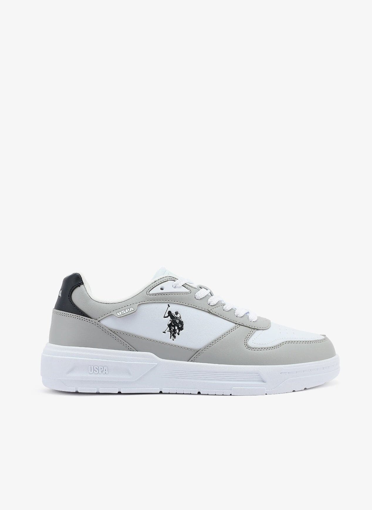 Men's White Classic Low-Top Sneakers, Stylish Lace-Up Design Shoes Perfect for Casual Adventures