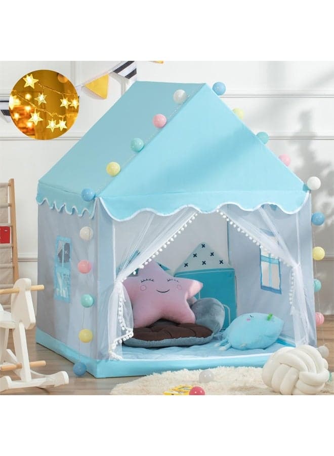Children's Play Tent, Playhouse For Boys And Girls, Indoor Secret Base For Toddlers, Outdoor Camping Toy House, Birthday Celebration, Garden Celebration, Suitable For Ball Pool House, 85*125*135 Cm (Blue)