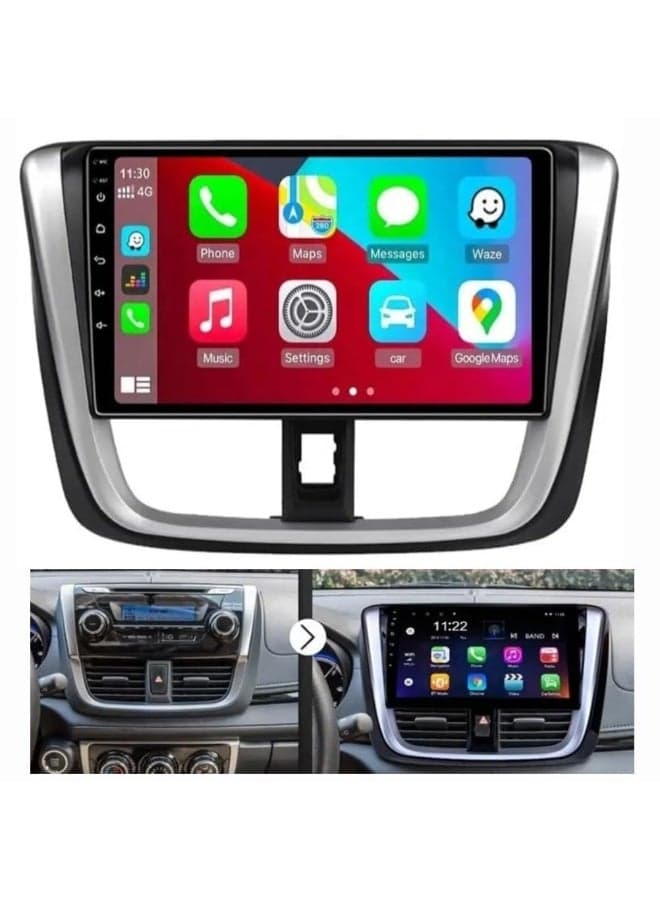 Android Car Stereo For Toyota Yaris Vios 2016 2017 With Apple Carplay Android Auto Wireless WiFi 4GB RAM 32GB ROM DSP Yaris Radio Bluetooth HD Camera Included