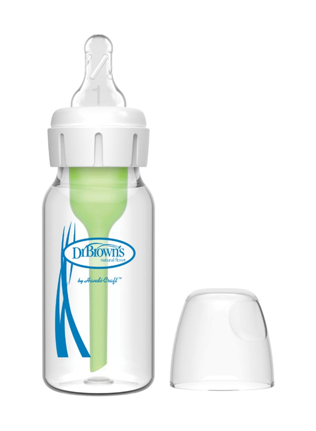 Pack Of 1 Anti-Colic Narrow Glass Baby Feeding Bottle 120 ML, 0 Months +