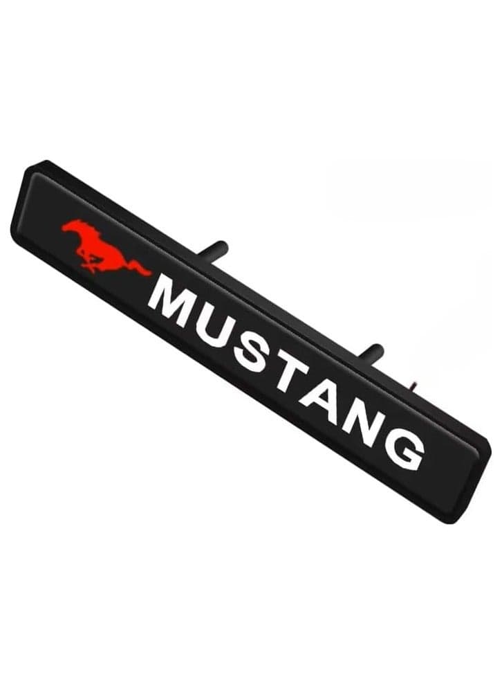 LED Front Hood Grille Emblem Light for Ford Mustang GT350 GT500 Shelby Cobra – Waterproof Car Front Badge Light, Modified Exterior Accessory, Dynamic Lighting Decoration for Mustang Spoiler