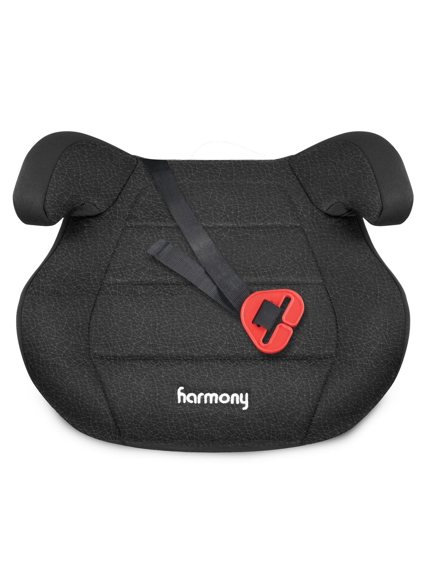 Harmony Dash Booster Car Seat – Black | Backless Belt-Positioning Booster | 40–100 lbs | Slim V-Shape | 3-Across Seating | Safety Belt Guide
