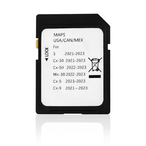 Forccord Latest Version Navigation SD Card Fits for 2021-2023 3 / CX5 / CX9 / CX30, 2022-2023 MX30 / CX50 Car GPS Navigation System for USA/CAN/MEX Maps TD2K-66-EZ1 Replacement Accessories