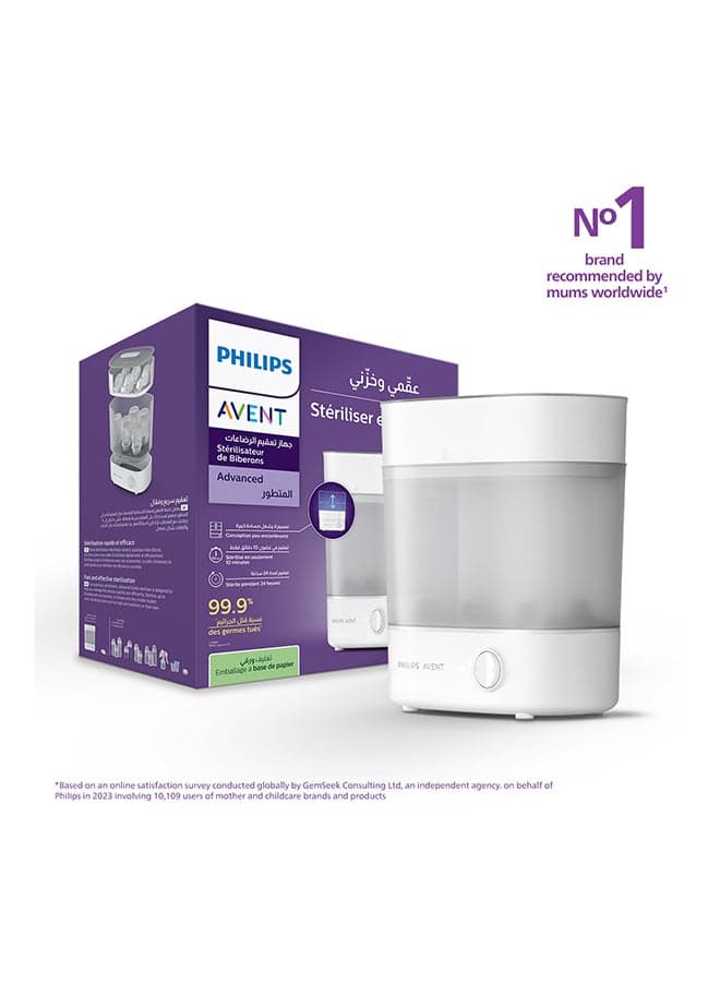 2-in-1 Electric Steam Sterilizer for Baby Bottles, 0+ Months, Efficient 10-Minute Sterilization, Kills 99.9% Germs