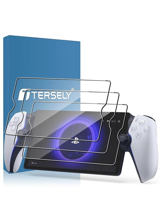 【3 Pack】 Tempered Glass Screen Protector for Sony PS5 Playstation Portal Remote Player 8 inch - PlayStation 5, Ultra Clear, Anti-Fingerprint, Easy to Install