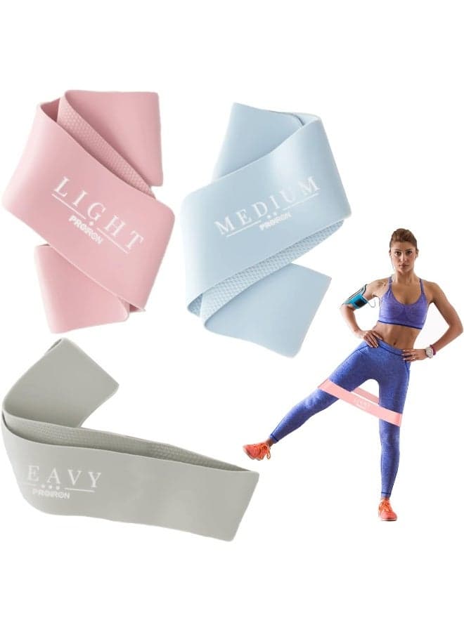 PROIRON Resistance Loop Bands, Exercise bands Set of 5 Rubber Latex Resistance Band with 5 Different Resistance Levels with Carrying Bag