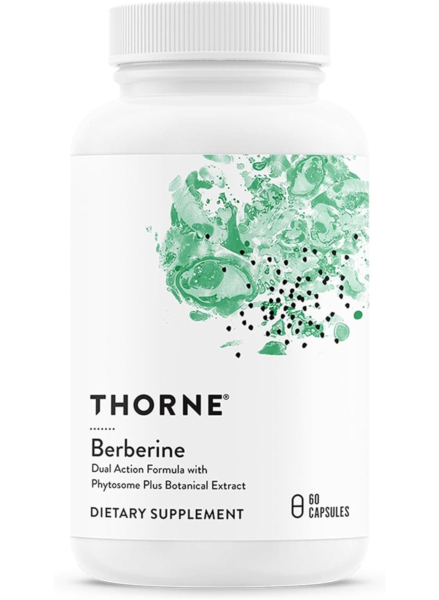 Berberine - Dual Action Formula with Phytosome Plus Botanical Extract - Dietary Supplement - 60 Capsules