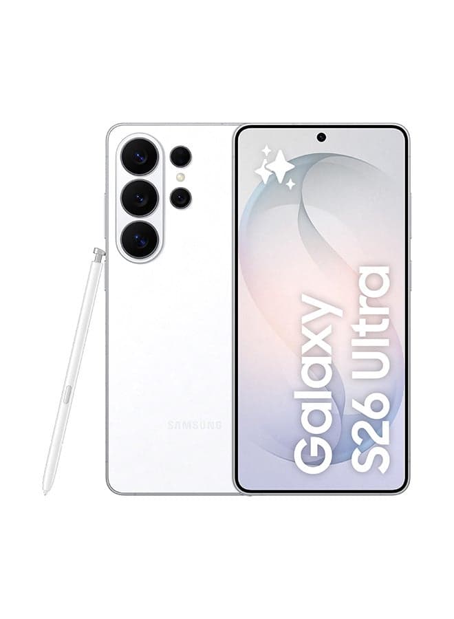Galaxy S26 Ultra Dual SIM White 12GB RAM 512GB 5G - Middle East Version