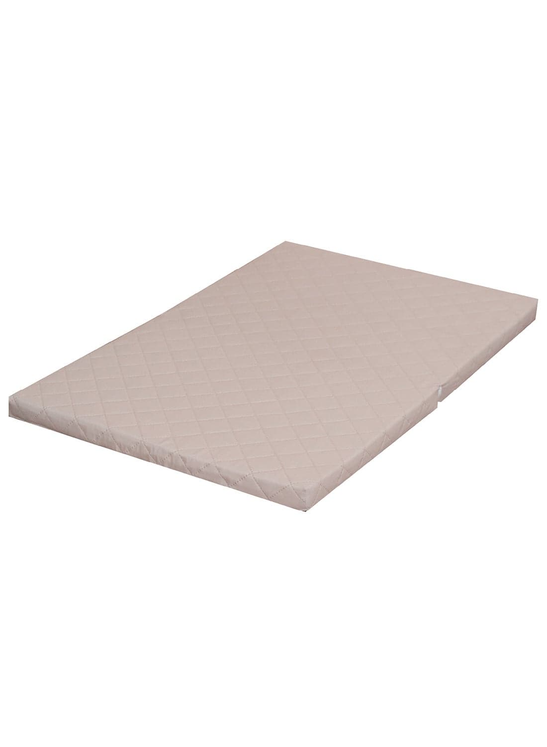Two Fold Travel Cot Mattress - Beige