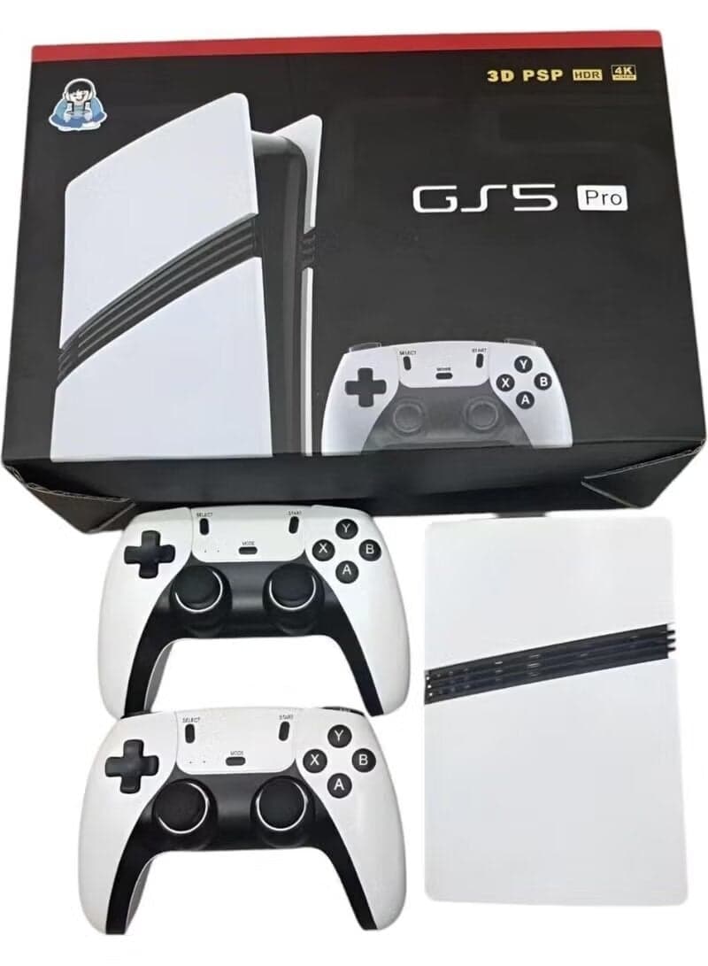 GS5 Pro Portable Game Console – Retro Handheld Gaming with 3.5” HD Display, Built-in Classic Games, Rechargeable Battery, TV Output, Multiplayer Controller Support
