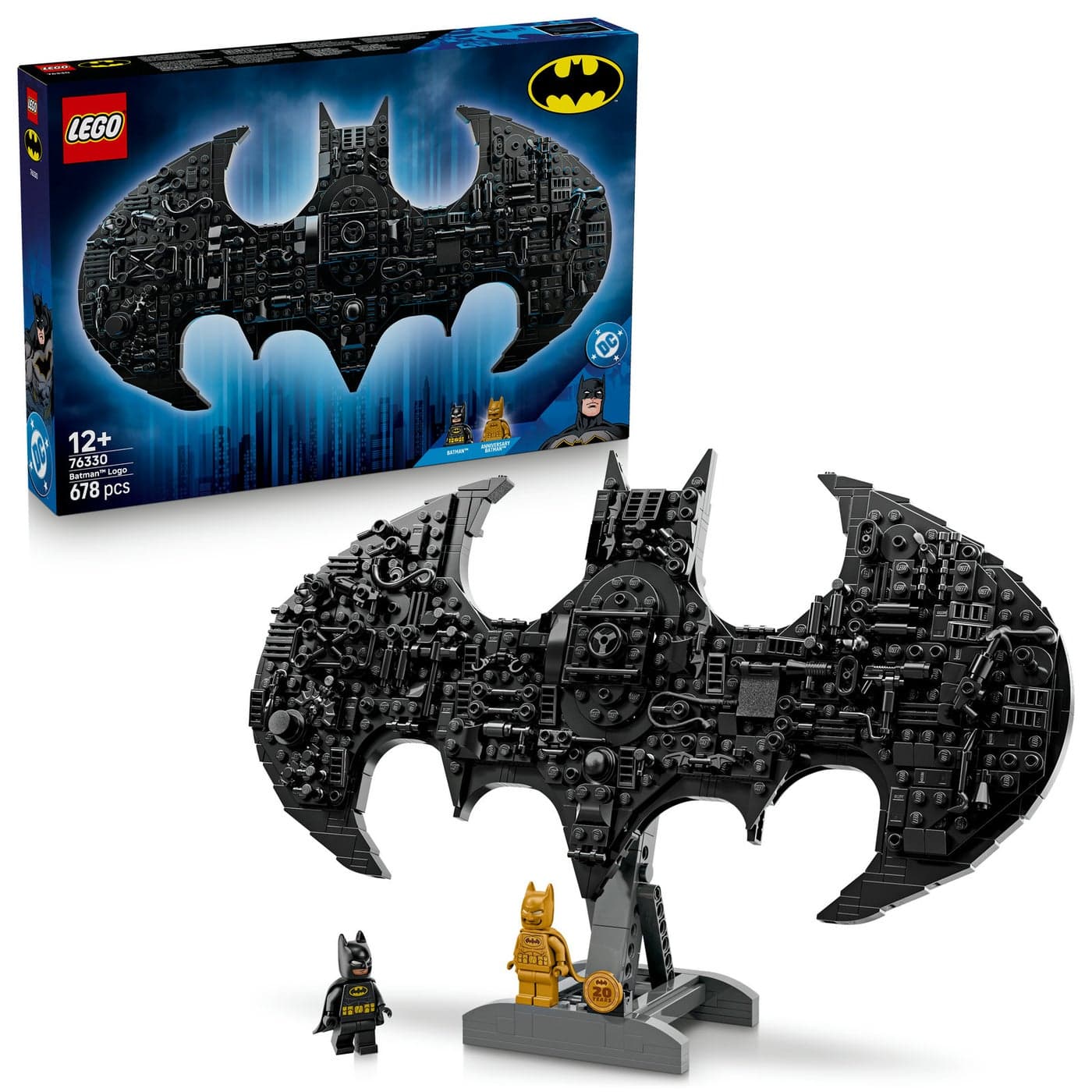 LEGO DC Batman: Batman Logo Collectible 76330 Building Toy Set (678 Pieces)