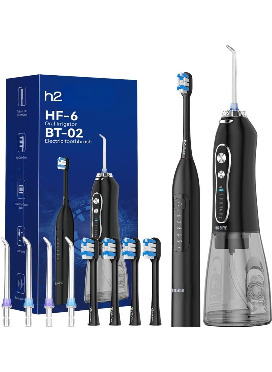 H2 floss 2-in-1 Water Flosser and Electric Toothbrush Combo