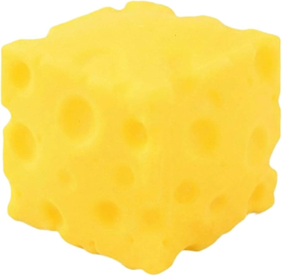 Yellow Cheese Squishy Stress Relief Toy Soft Simulation Food Squeeze Gift Desk Decor