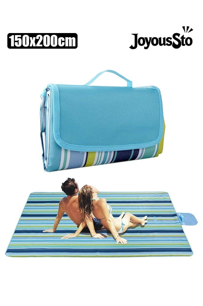 Large Picnic Blankets Beach Blanket 150*200cm Outdoor Waterproof, 600D Oxford, Washable Foldable Portable, Lightweight, Sandproof, Beach Mat, Camping, Party, Park