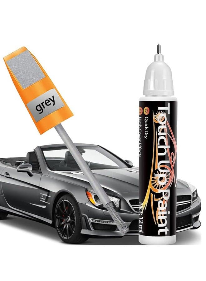 Touch Up Paint for Cars, Quick And Easy Car Scratch Remover for Deep Scratches, Two-In-One Automotive Car Paint Scratch Repair for Vehicles, Touch Up Auto Paint for Erase Car Scratches (Grey)