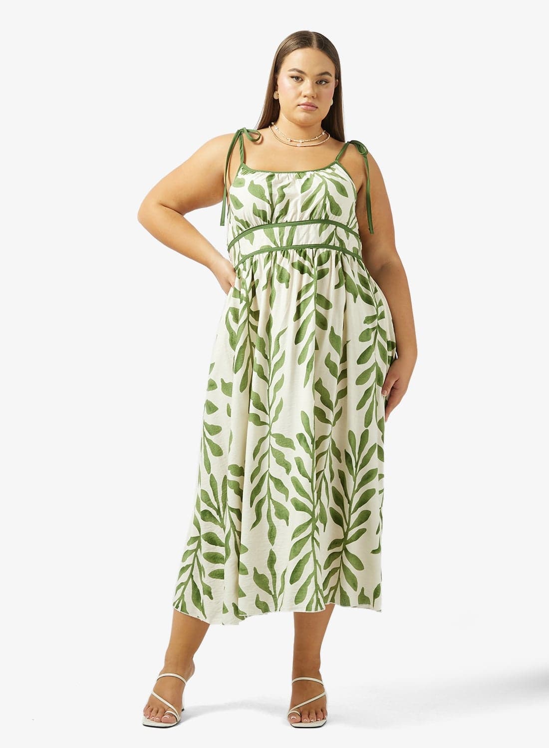 Tropical Print Summer Dress