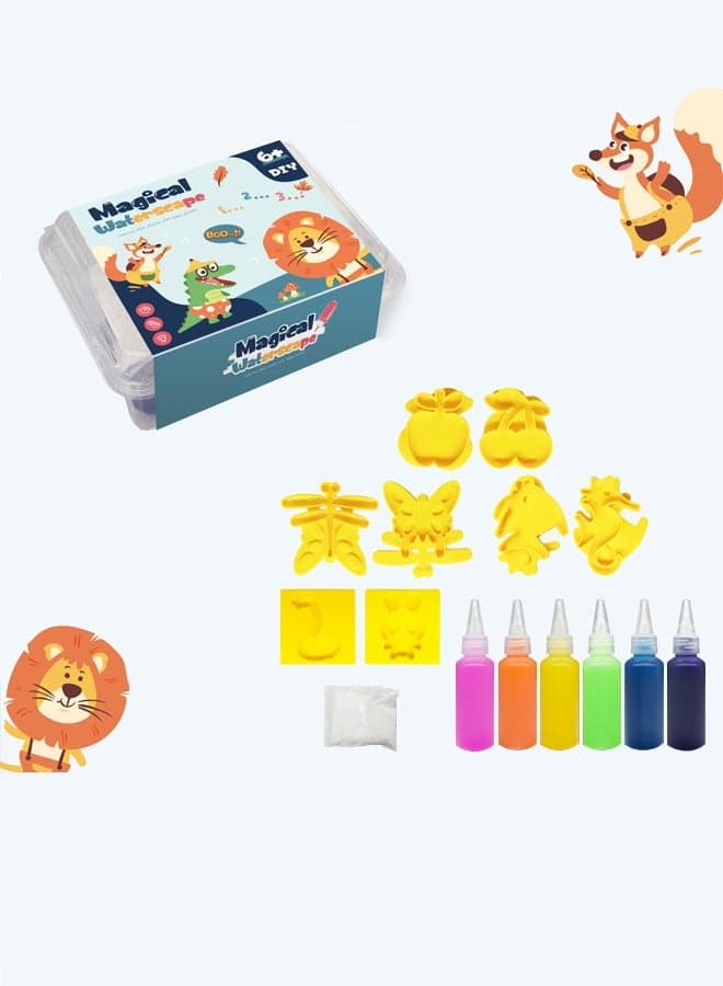 12 Pcs Water Squishy Toys,Squishy Animals For Party Favors Classroom Prize Fidget Toys Pack Diy Crystal Spirit Children's Handmade Toys
