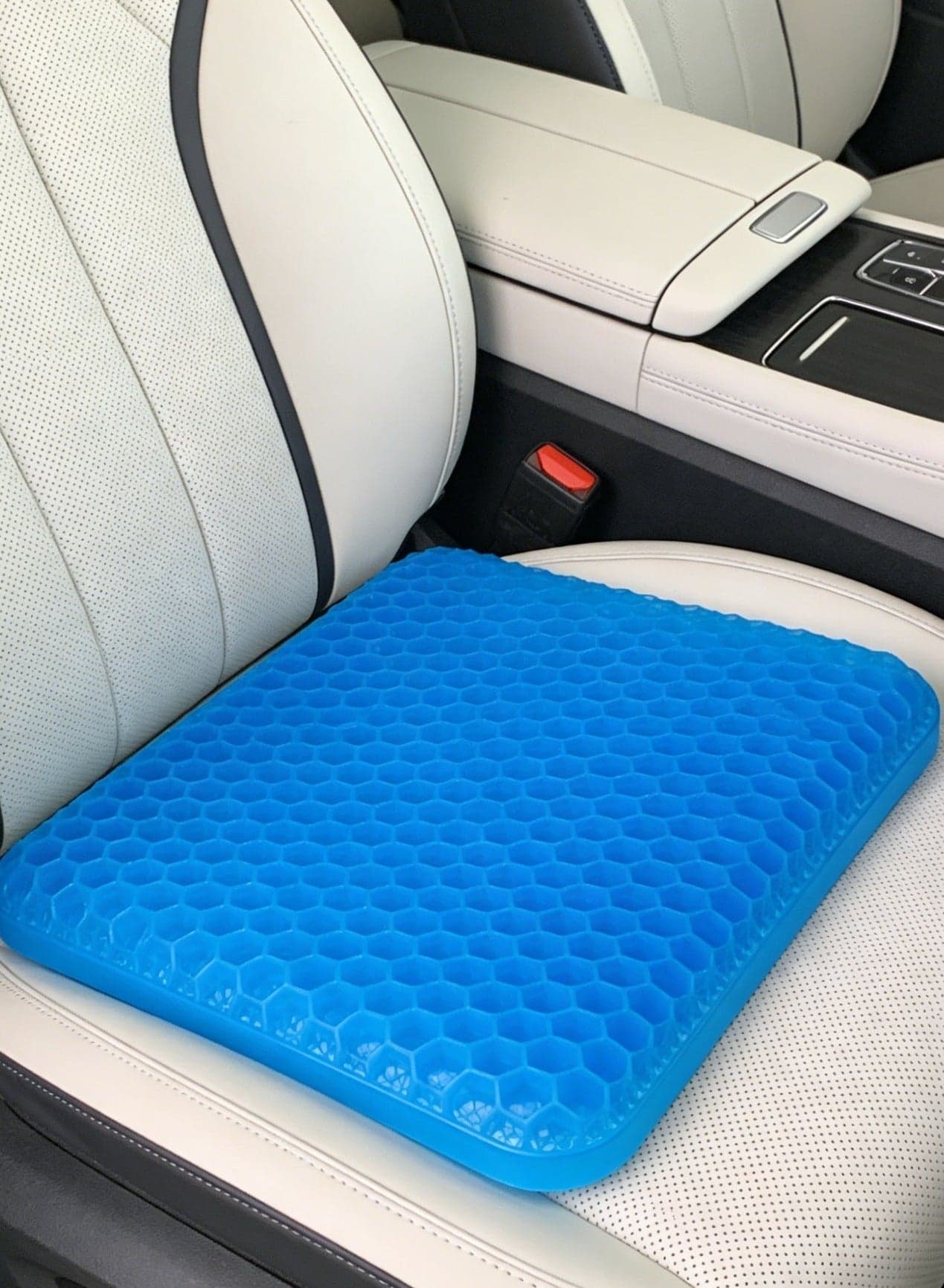 CKIKH gel seat cushion with anti-slip cover, double-layer upgraded thickened design to relieve hip pain, suitable for car seats, office chairs, wheelchairs, etc.