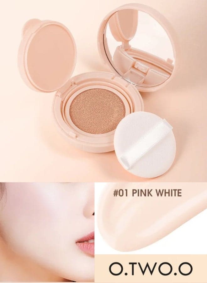 O.TWO.O Shine Air Cushion BB Cream Foundation Long Lasting Lightweight Moisturizing Natural Coverage Brightening Concealer Makeup