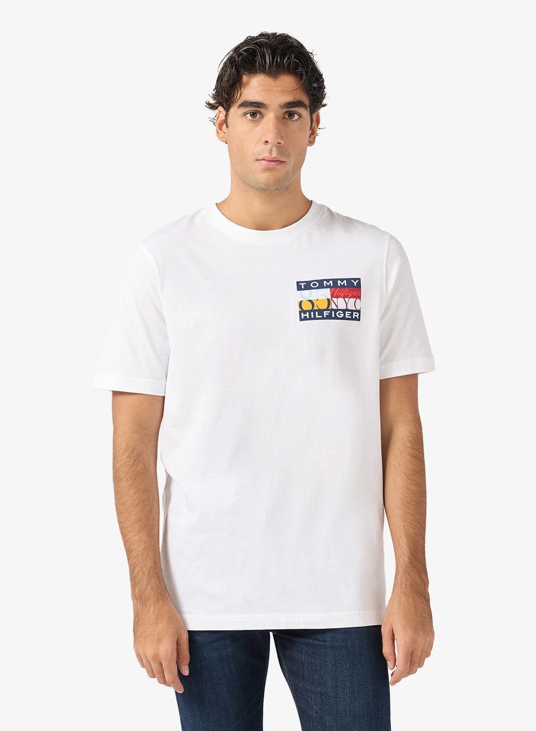 Logo Print Jersey Crew Neck T-Shirt