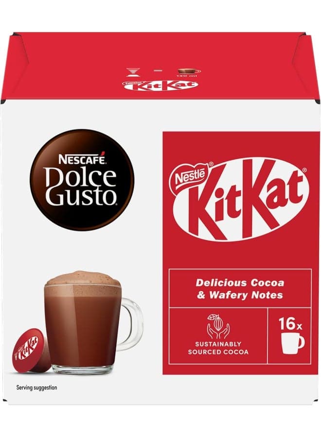 Dolce Gusto KitKat 16 Coffee Capsules 256grams Single