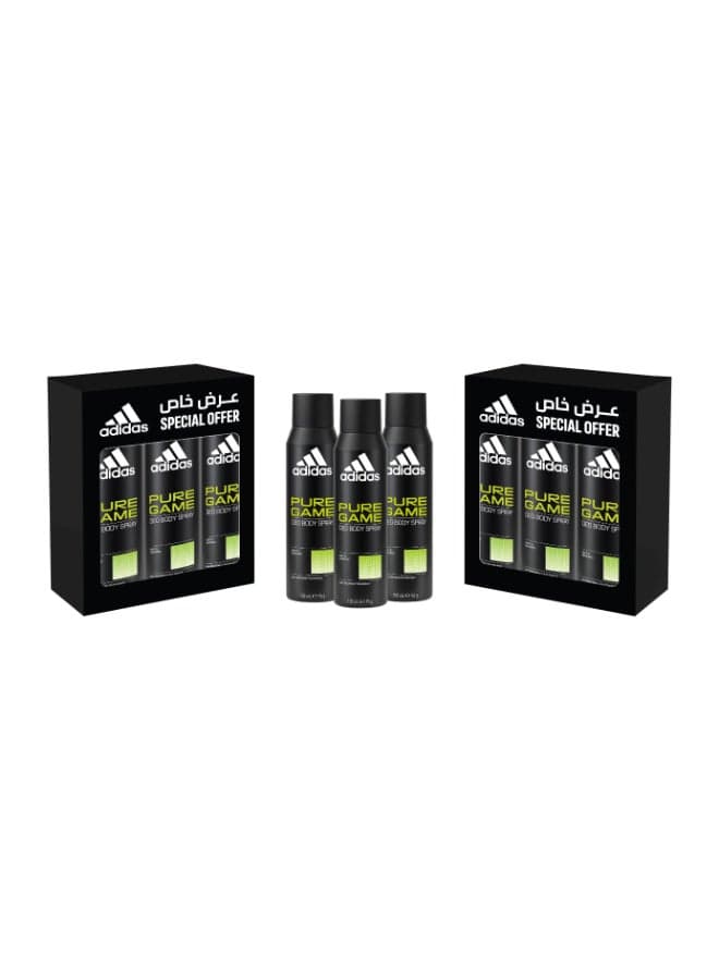 Pure Game Deodorant Body Spray Set 150ml