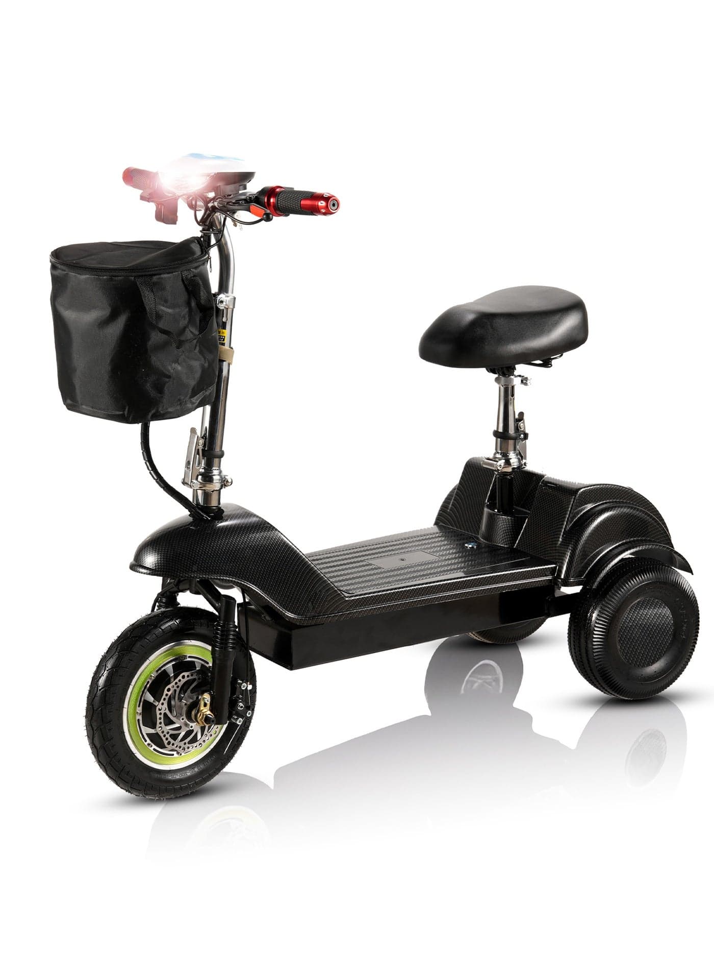 Electric Scooter Mt730 350W Brushless Motor Max Speed 35Km/H Drive, Three Gear 12Inch Tire In Front, Rear Flashing Turn Signals, Folding Commuting Scooter 36V 12Ah Lead Acid Battery