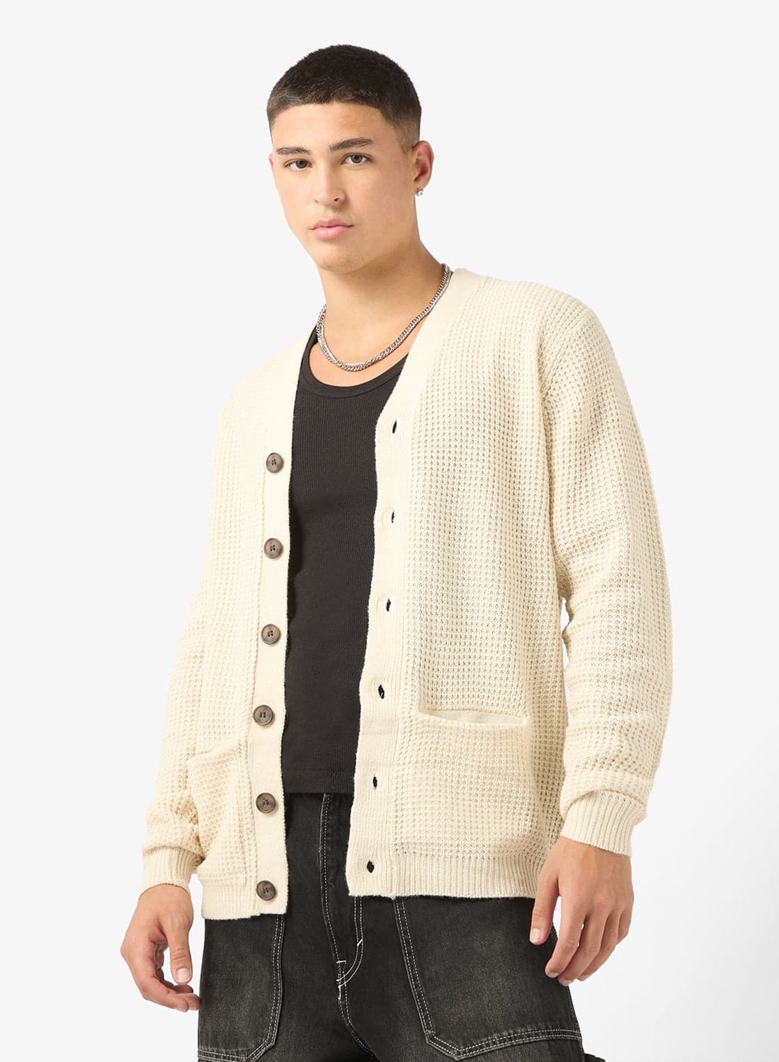 Knitted Button Cardigan