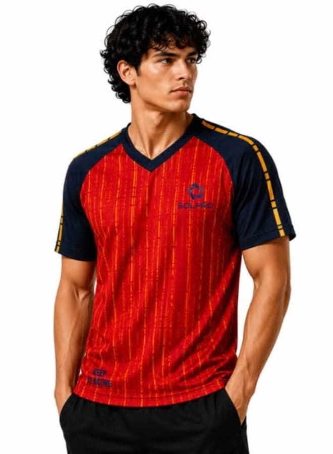 SOLPRO Football Fan Team Jersey for Men & Women | Spain Printed Jersey