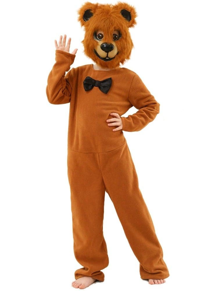 Brown bear toy animal costume for kids, role-playing, suitable for parties, birthdays and Halloween costumes