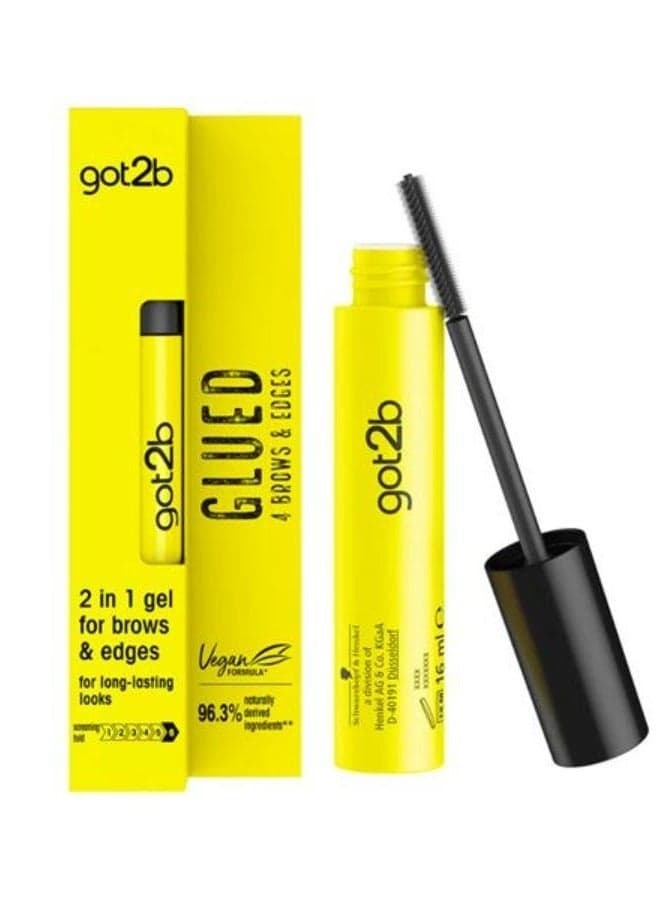 Glued For Brows And Edges 2 in 1 Wand Eyebrow Gel 16 ml