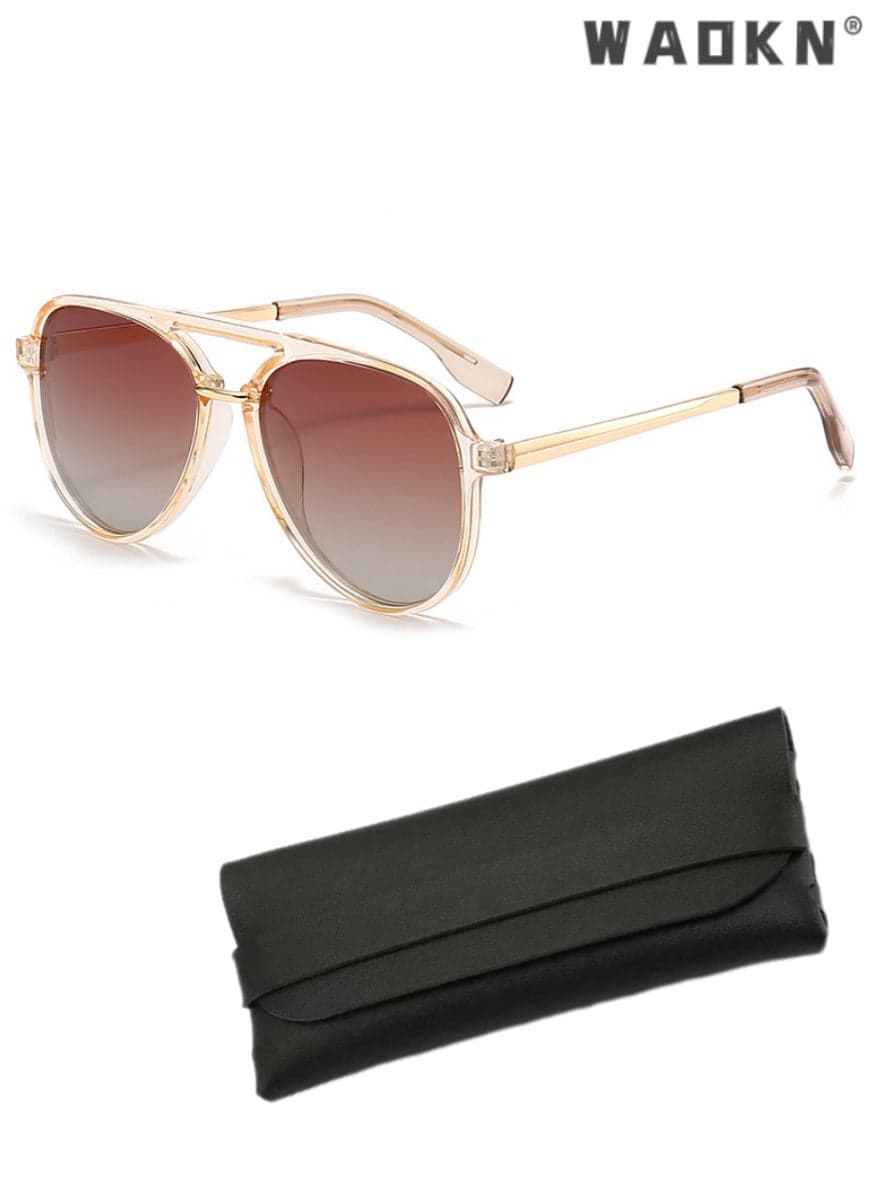 Polarized Aviator Sunglasses for Men Women, UV400 Protection Sun Glasses with Metal and PC Frame, Vintage Shades Classic Sun Glasses,Fashion Anti-Glare Sun Shades for Driving, Fishing, Traveling