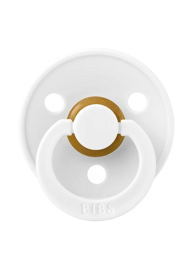 BIBS Pacifier DeLux (Latex) Baby 1-piece White
