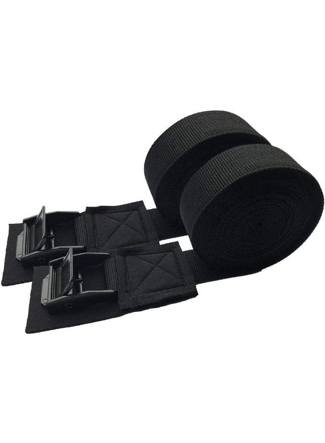 2 Pack 10ft Tie Down Straps Lashing Strap Padded Cam Buckle Adjustable Cam Buckle Tie-Down Straps Cargo Tie Down Strap Secure Straps