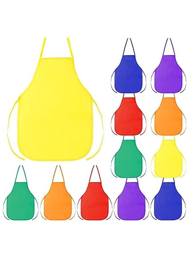 Colorful Children's Artists Fabric Aprons