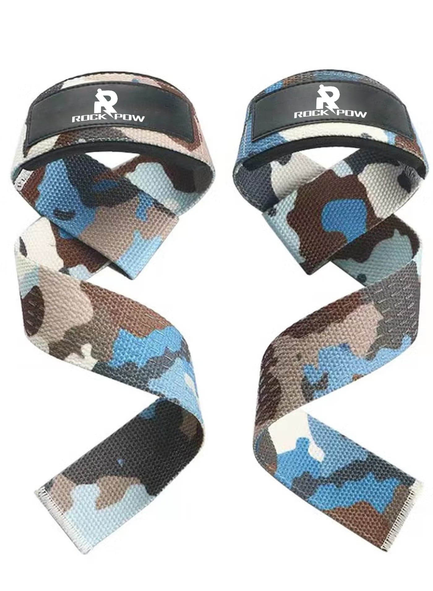 Cotton Hard Pull Wrist Lifting Straps Grips Band-Deadlift Straps with Neoprene Cushioned Wrist Padded and Anti-Skid Silicone - for Weightlifting Bodybuilding Xfit Strength Training