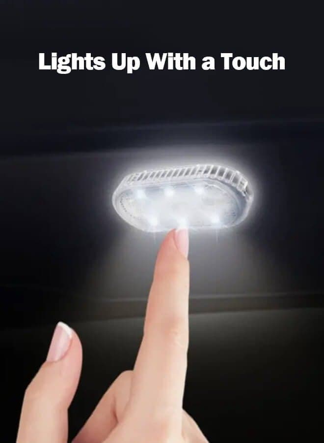 Car Interior Lights Wireless LED - USB Chargeable Ceiling Lamp, Hand Reading Light & Door Light For Night Time Illumination