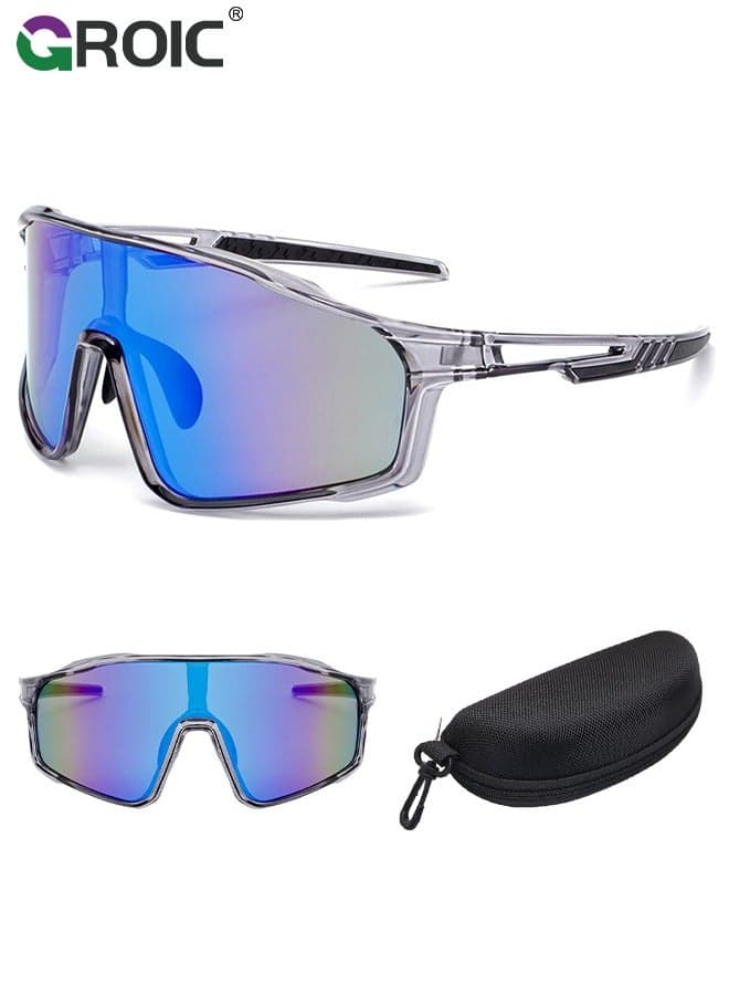 Photochromic Cycling Glasses for Men Women, Sports Sunglasses, Bike Glasses High Definition High Contrast Lenses for MTB, Riding, Running, Fishing, Baseball