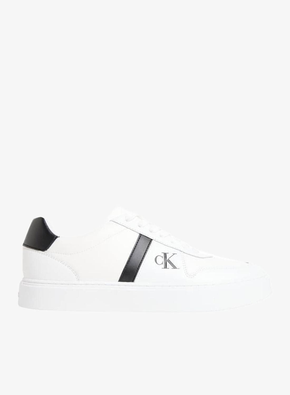 CK Baseline - Leather Signature Logo Trainers