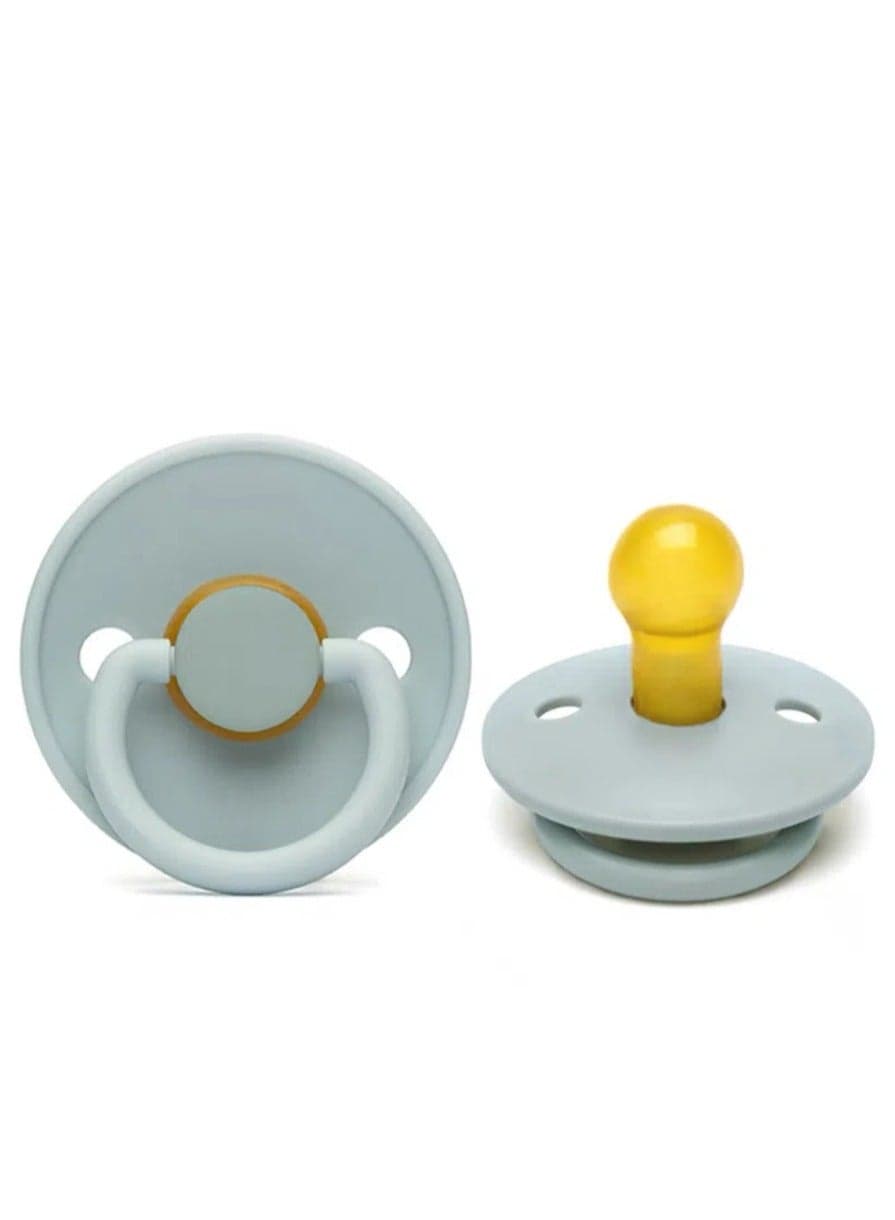 Baby Pacifiers | 1-Pack Soothers | Round Nipple | BPA-Free Natural Latex Food Grade | Super Soft Bite Resistance | Sleep Anti-Flatulence | Baby Teething Toy | Ivory