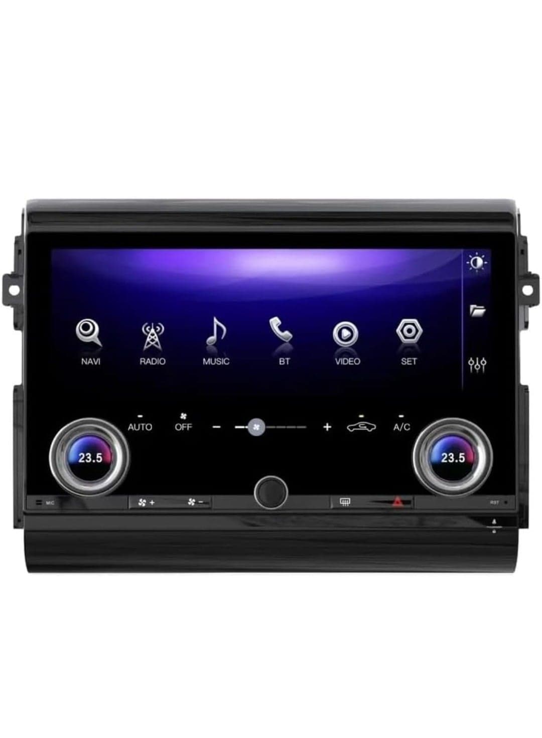 13.3 Inch Android Screen For Toyota FJ Cruiser 2006-2022 Support Apple Carplay Android Auto Wireless 4GB RAM Fast Interface Quick Boot AHD Camera Included Manual To Auto Air Conditioning GPS Radio