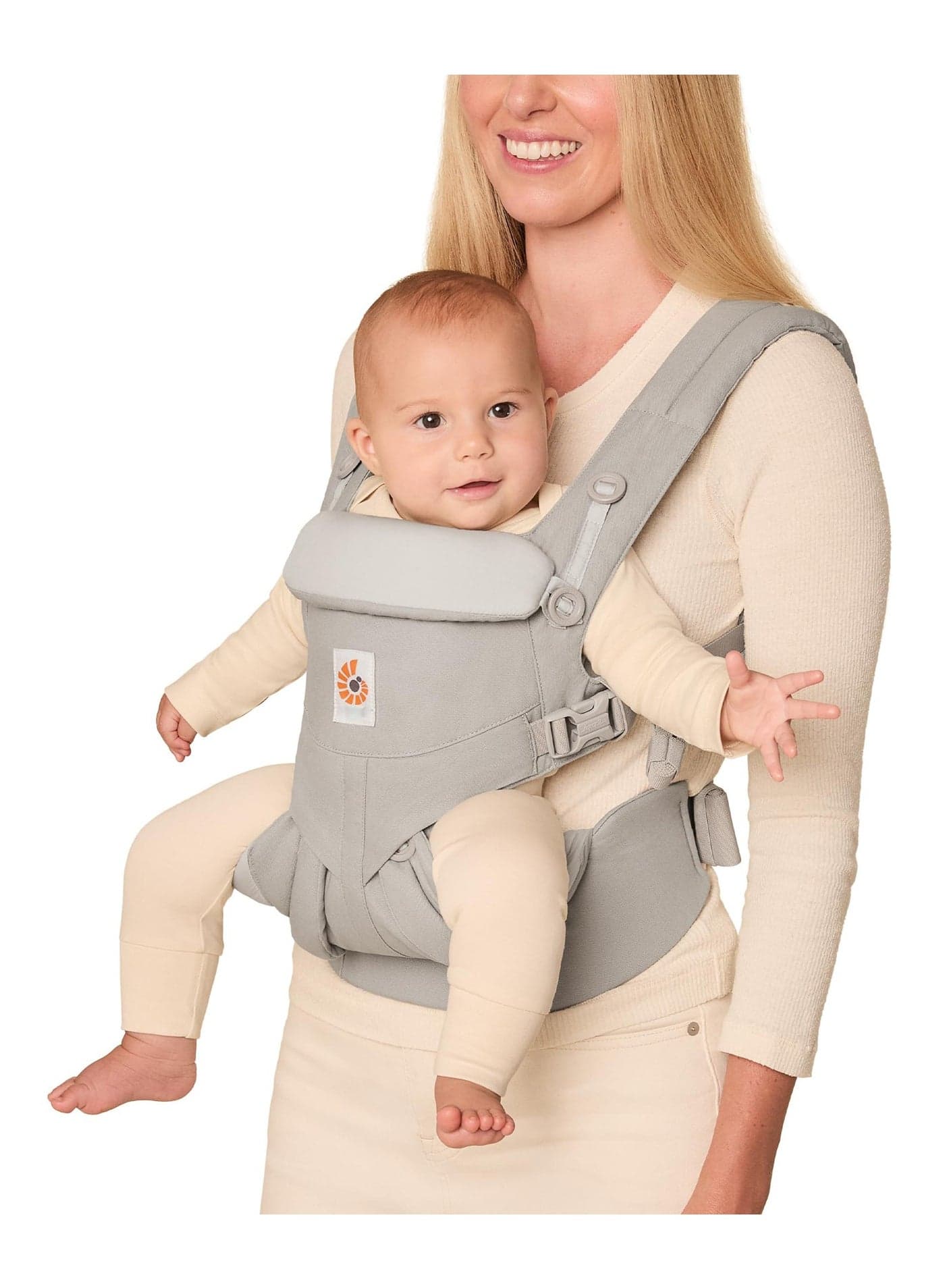 Baby Carrier Newborn To Toddler - Ergonomic, Cozy And Lightweight Infant Carrier For 7-44Lbs, Effortless To Put On, Ideal For Hands-Free Parenting, Enhanced Lumbar Support
