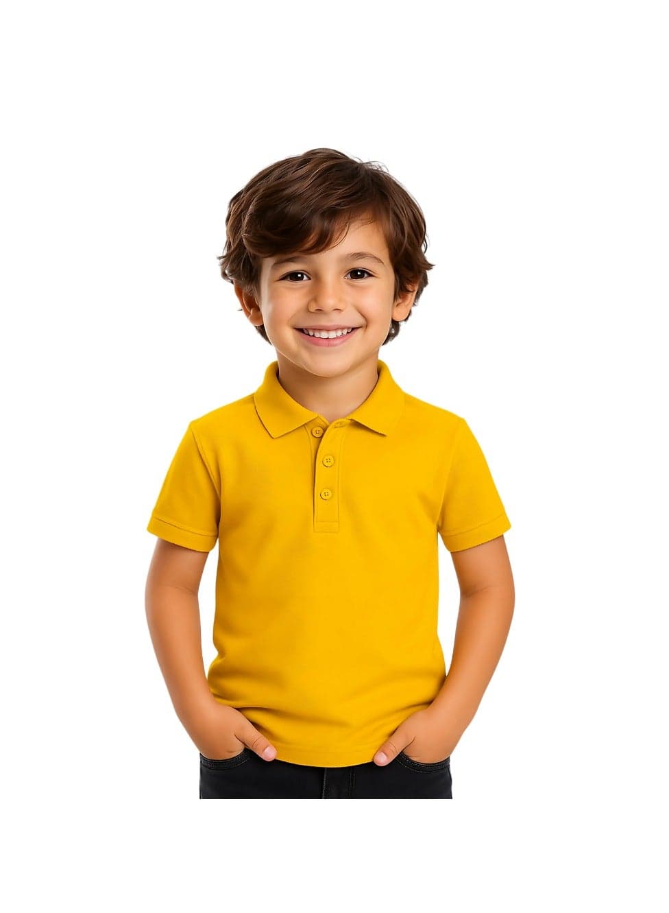 Boys Kids Polo TShirt 230 GSM Pure Cotton Basic Colors