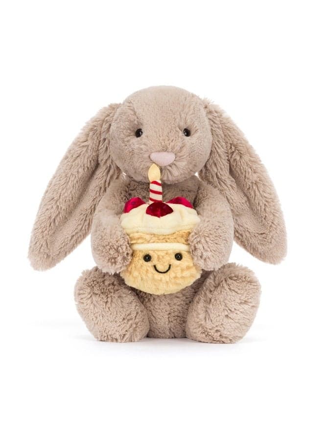 Bashful Beige Bunny 'Birthday— Ultra Soft & Comfortable, Ideal for Eid Gift, Birthday Present