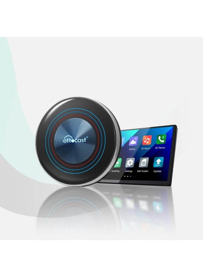 OTTOCAST I3 BMW AI Box Google Play YouTube Netflix Tiktok Disney, with SIM & SD Card Slot, for Car with OEM Wireless CarPlay